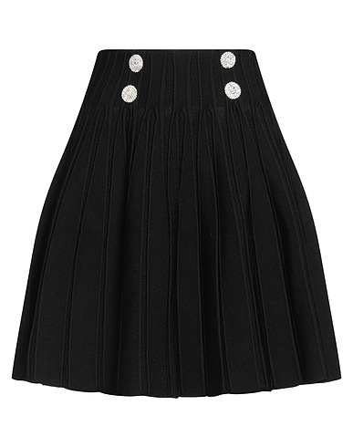 BALMAIN Mini skirt Black 88% Viscose, 12% Polyester