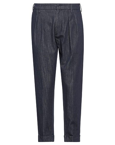 DONDUP Denim trousers Blue 65% Polyester, 35% Cotton