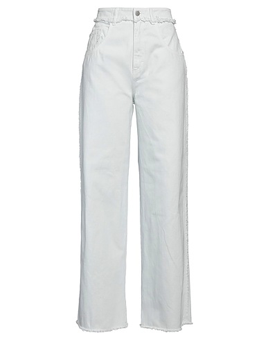 ICON DENIM Denim trousers Sky blue 100% Cotton