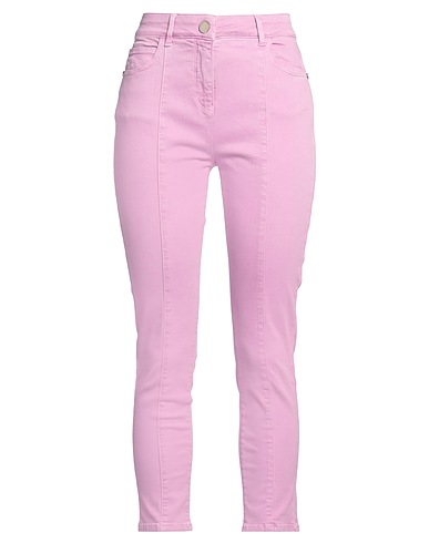 PATRIZIA PEPE Denim pants Mauve 92% Cotton, 6% Polyester, 2% Elastane
