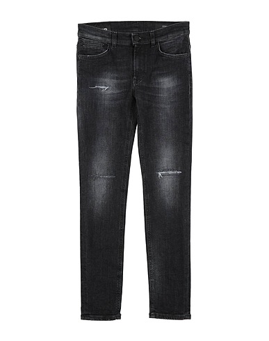 DONDUP Denim trousers Black 92% Cotton, 6% Elastomultiester, 2% Elastane