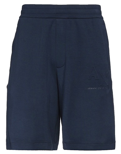 ARMANI EXCHANGE Shorts & Bermuda Navy blue 54% Modal, 38% Polyester, 8% Elastane