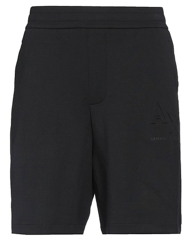 ARMANI EXCHANGE Shorts & Bermuda Black 54% Modal, 38% Polyester, 8% Elastane