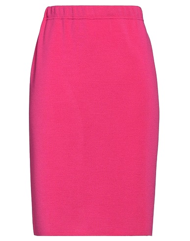 NINO COLOMBO Midi skirt Fuchsia 92% Merino Wool, 8% Lycra®