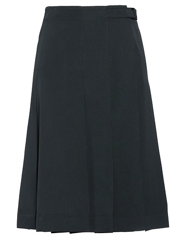 LEMAIRE Midi skirt Dark green 100% Virgin Wool