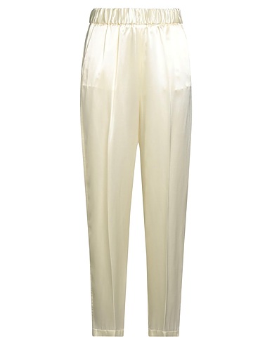 FORTE_FORTE Pantalone Giallo pastello 58% Acetato, 42% Viscosa