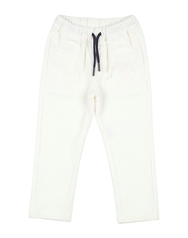 SARABANDA Casual pants Ivory 80% Cotton, 18% Viscose, 2% Elastane