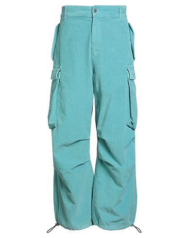 ALANUI Casual trouser Turquoise 98% Cotton, 2% Elastane