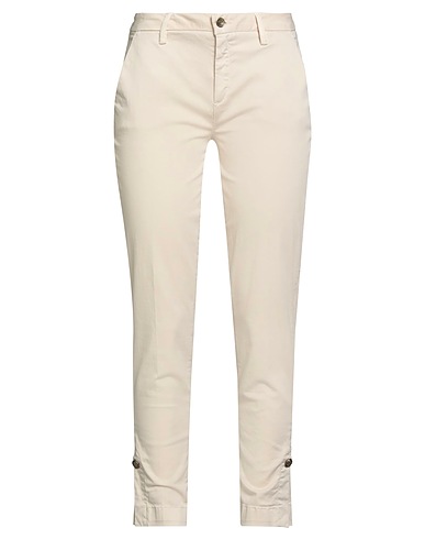 LIU •JO Pantalon Beige 96% Coton, 4% Élasthanne