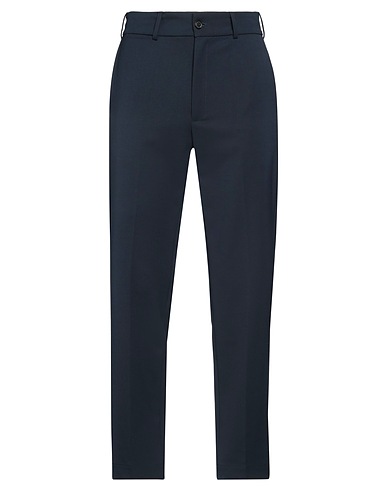 GRIFONI Casual trouser Navy blue 98% Virgin Wool, 2% Elastane