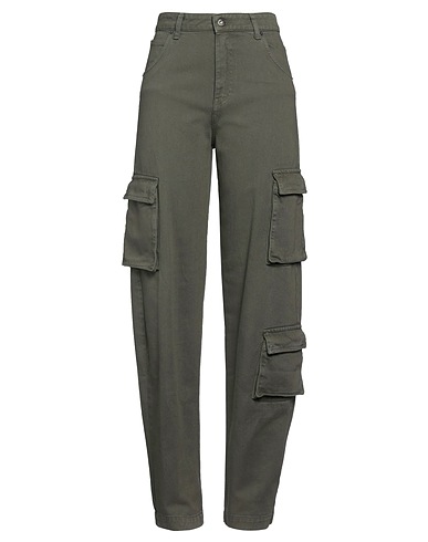 SOLOTRE Casual trouser Military green 100% Cotton