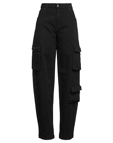 SOLOTRE パンツ ブラック コットン 100%