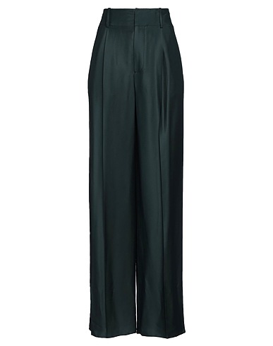 BOTTEGA VENETA Casual pants Dark green 92% Viscose, 8% Silk