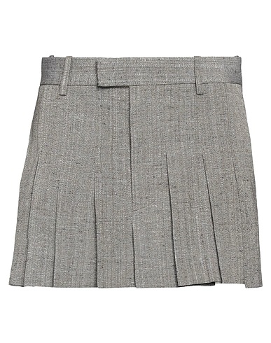 BOTTEGA VENETA Mini skirt Khaki 62% Viscose, 38% Silk