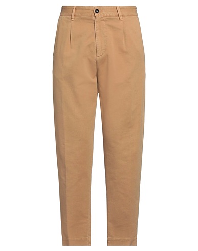 OFFICINA 36 Casual pants Camel 99% Cotton, 1% Elastane
