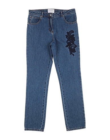 ERMANNO SCERVINO JUNIOR Denim trousers Blue 100% Cotton