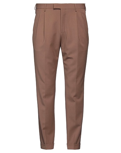 PT Torino Casual trouser Brown 95% Virgin Wool, 5% Elastane