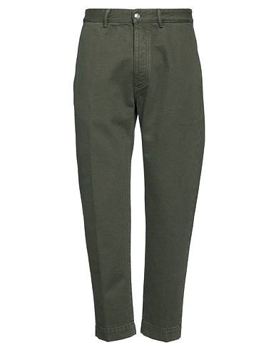 NINE IN THE MORNING Pantalone Verde militare 100% Cotone