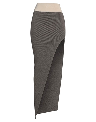 RICK OWENS Mini skirt Lead 97% Cashmere, 2% Wool, 1% Elastane, Viscose, Polyester