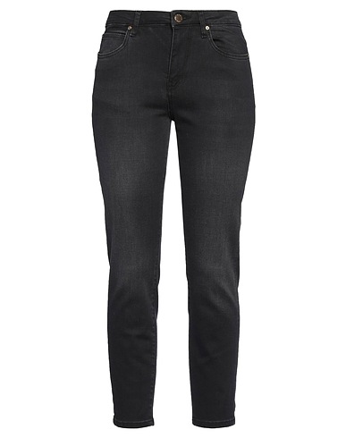 PINKO Denim trousers DENIM Black 83% Cotton, 14% Polyester, 3% Elastane