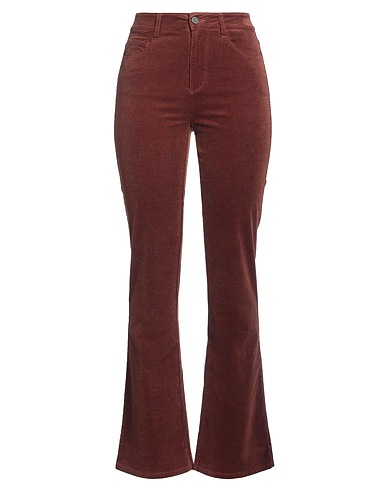PAIGE Casual trouser Brown 68% Cotton, 30% Modal, 2% Elastane