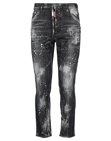 DSQUARED2 Jeans Schwarz 98% Baumwolle, 2% Elastan, Rindsleder