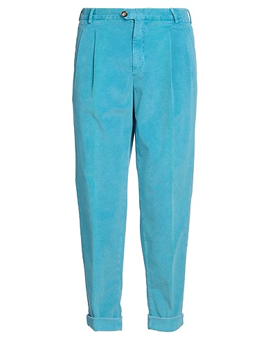 PT Torino Casual trouser Turquoise 75% Cotton, 24% Lyocell, 1% Elastane