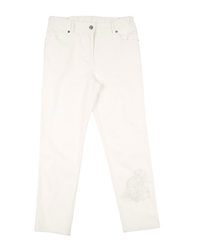 ERMANNO SCERVINO JUNIOR Pantaloni jeans Bianco 71% Cotone, 26% Poliestere, 3% Elastan