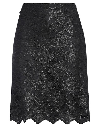 ASPESI Mini skirt Black 59% Viscose, 39% Polyamide, 2% Polyurethane