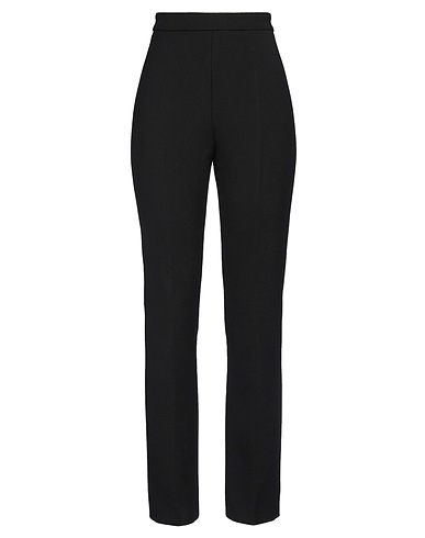 SPORTMAX Casual trouser Black 53% Polyester, 43% Virgin Wool, 4% Elastane