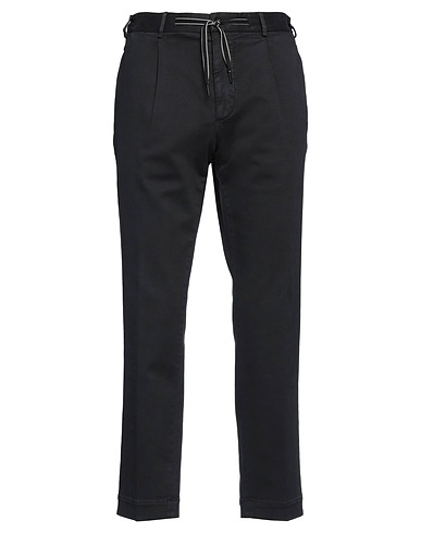 SANTANIELLO Casual trouser Black 99% Cotton, 1% Elastane