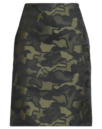 ASPESI Mini skirt Military green 95% Polyester, 4% Polyamide, 1% Elastane