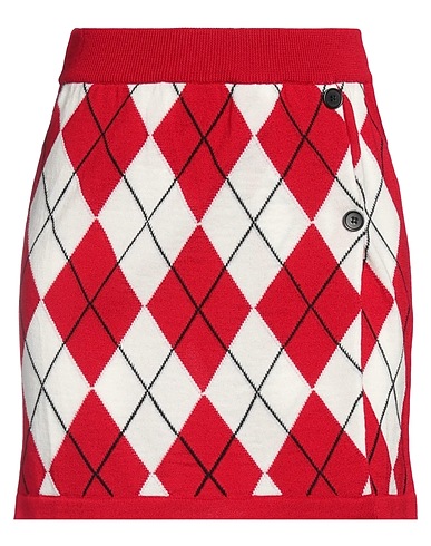 MSGM Mini skirt Red 100% Virgin Wool
