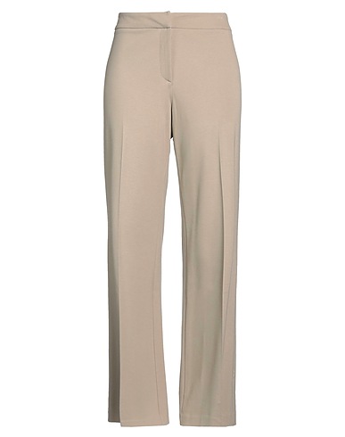 LE TRICOT PERUGIA Casual trouser Khaki 71% Viscose, 24% Polyamide, 5% Elastane