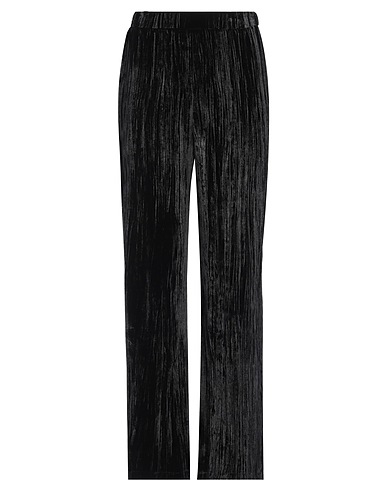 SLEEP NO MORE Casual trouser Black 82% Viscose, 18% Silk