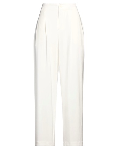 ISSEY MIYAKE Pantalone Avorio 95% Triacetato, 5% Poliammide
