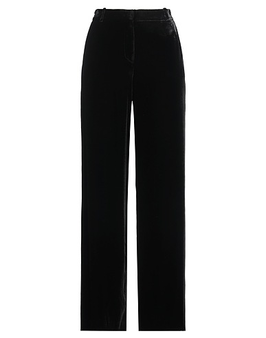 KILTIE Pantalone Nero 75% Viscosa, 25% Seta