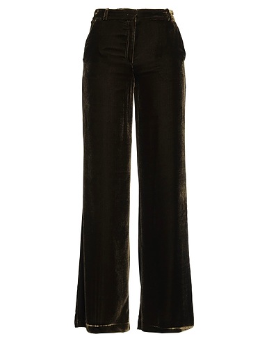 KILTIE Pantalone Verde militare 75% Viscosa, 25% Seta