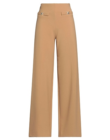 SIMONA CORSELLINI Pantalone Cammello 63% Poliestere, 27% Viscosa, 7% Cotone, 3% Elastan