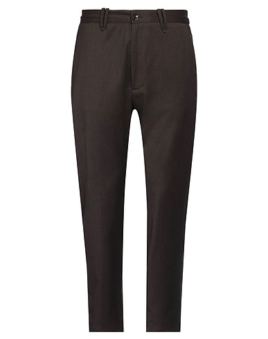 NINE IN THE MORNING Pantalone Marrone 50% Lana Vergine, 24% Viscosa, 24% Poliestere, 2% Elastan