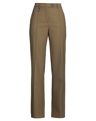 TELA Pantalone Verde militare 54% Poliestere, 44% Lana Vergine, 2% Elastan