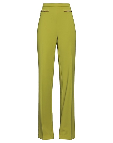 ELISABETTA FRANCHI Pantalone Verde lime 96% Poliestere, 4% Elastan