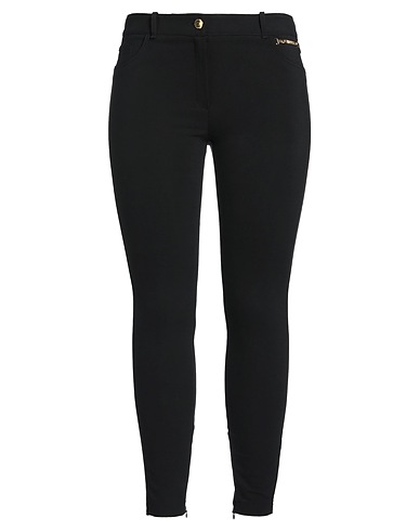 ELISABETTA FRANCHI Casual trouser ESSENTIALS Black 47% Viscose, 22% Cotton, 21% Polyamide, 10% Elastane