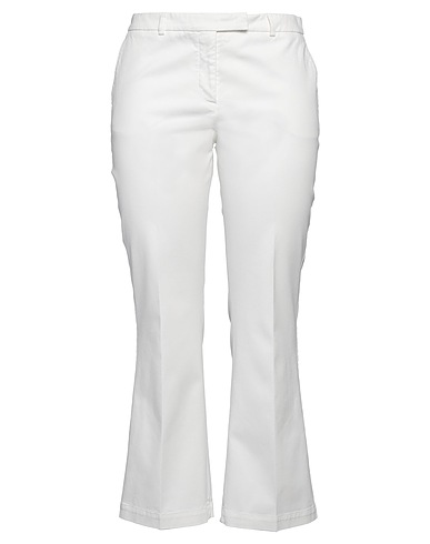 QL2  QUELLEDUE Pantalone Off white 98% Cotone, 2% Elastan
