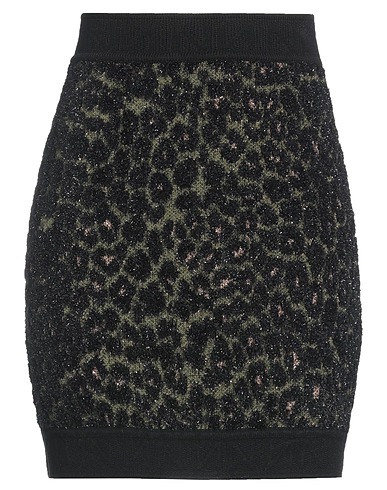 NENETTE Mini skirt Black 72% Viscose, 28% PBT - Polybutylene terephthalate, Polyamide, Metallic Polyester