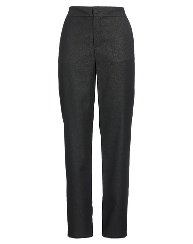 MVP WARDROBE Casual pants Black 51% Viscose, 36% Polyester, 6% Metal, 6% Polyamide, 1% Elastane