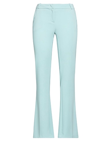 KILTIE Casual pants Sky blue 98% Polyester, 2% Elastane