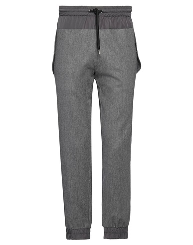 LES HOMMES Casual trouser Grey 97% Wool, 3% Elastane
