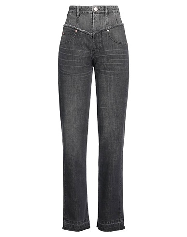 ISABEL MARANT Denim trousers Black 100% Cotton