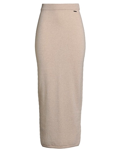 KITON Long skirt Cream 100% Cashmere